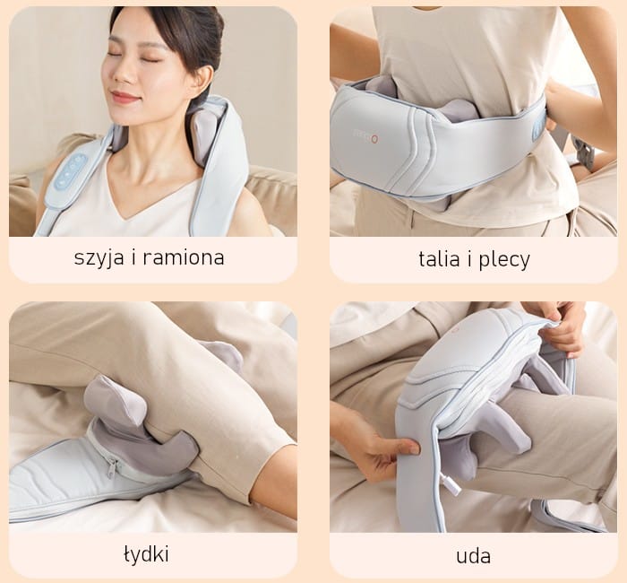 Nowoczesny masażer karku i ramion Pangao K7 z technologią trójwymiarowego masażu”