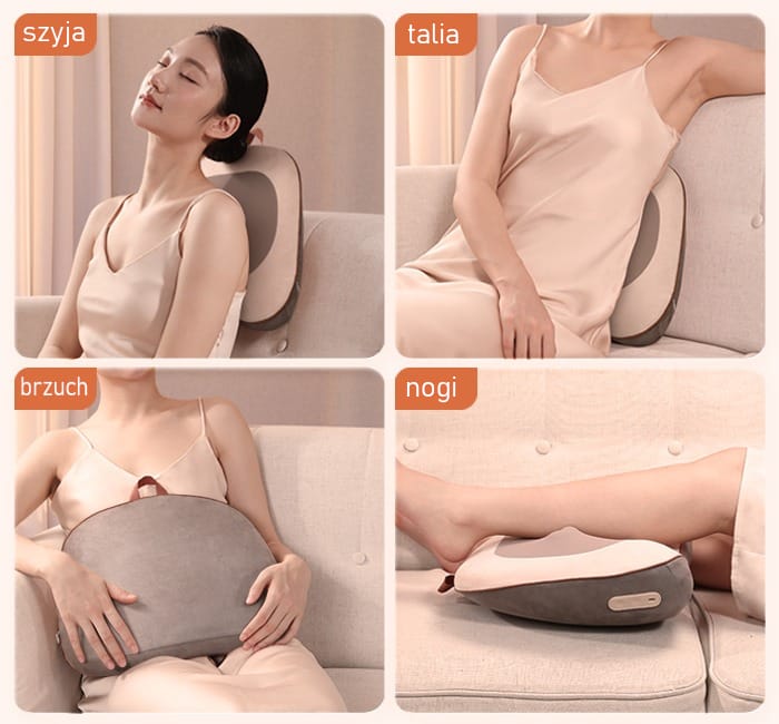 wielofunkcyjna poduszka masująca